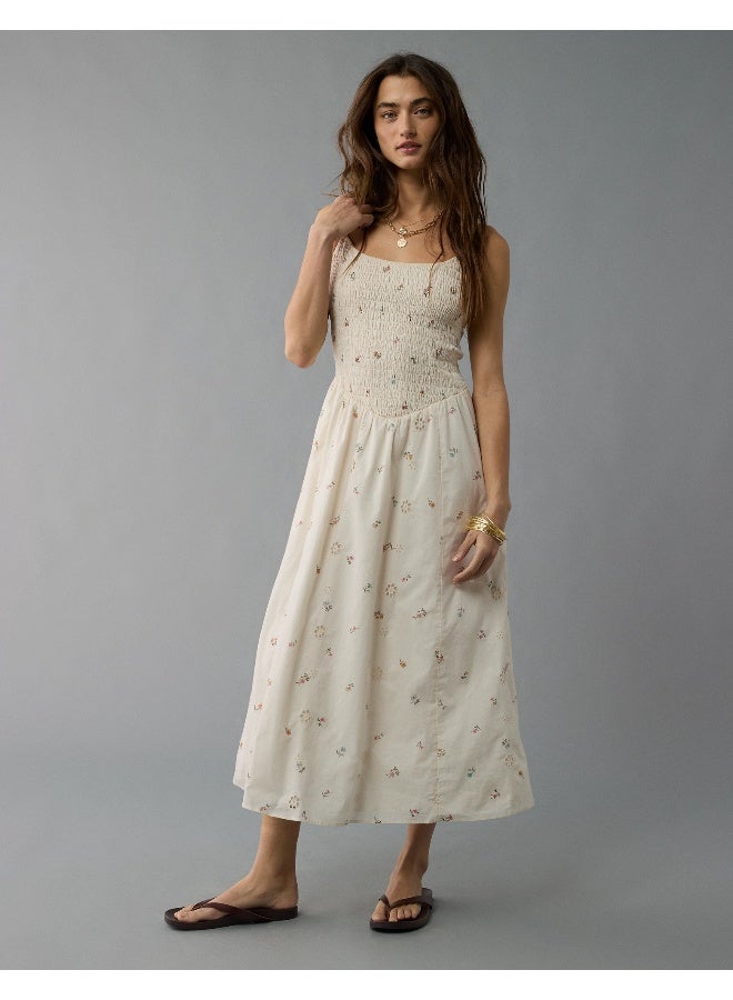 American Eagle Floral Smocked Midi Dress  - Image 5