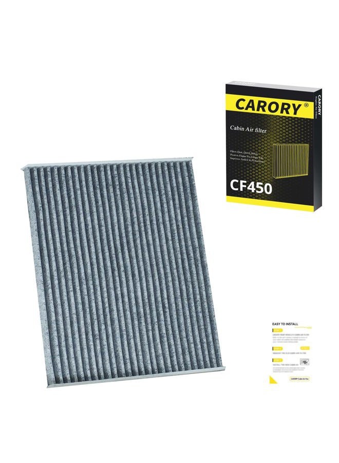 Carory Cabin Air Filter w/Activated Carbon for Jeep Wrangler Gas and Hybrid (2018-2025), Gladiator Gas (2020-2025), OE# 68565698AA, 68301863AA, CF12450, XC11724 - Image 1