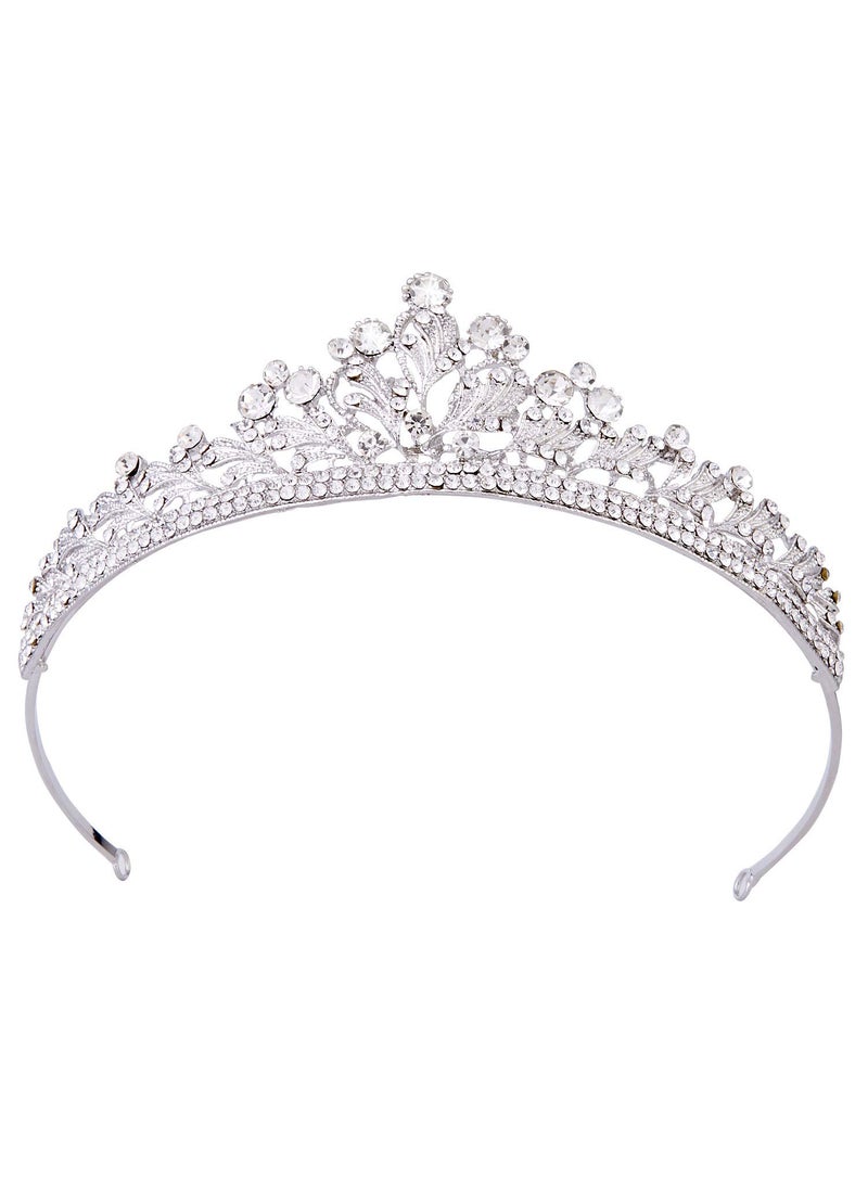 Vofler - Tiaras for Women Princess Crown  Vofler Silver Bride Birthday Crystal Rapunzel Accessories Corona para 15 Aos Quinceaeras Queen Little Flower Girl Quinceanera Wedding Pageant Halloween Costume - Image 1