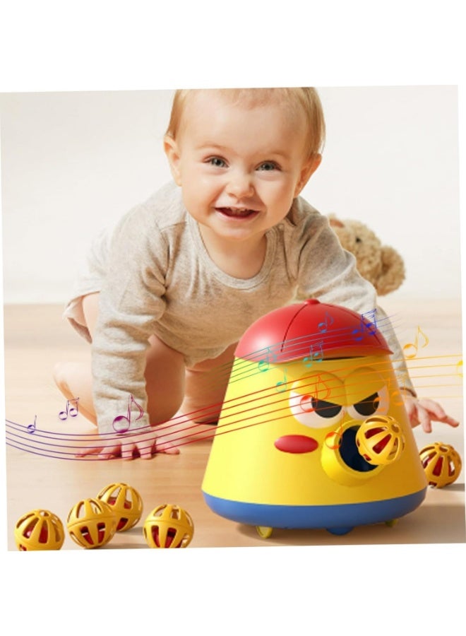 Meetion Ball Vacuum Toy 360° Roating Kids Vacuum Cleaner Toy Set with Whirl Bell Ball.Push and Pull Walking Toy,Classic Early Learning Balance Walking Play Toy. (Bubble pot+hand push vacuum cleaner) - Image 4