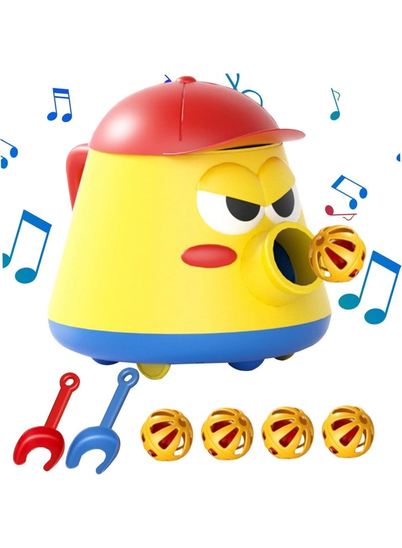 Meetion Ball Vacuum Toy 360° Roating Kids Vacuum Cleaner Toy Set with Whirl Bell Ball.Push and Pull Walking Toy,Classic Early Learning Balance Walking Play Toy. (Bubble pot+hand push vacuum cleaner) - Image 2