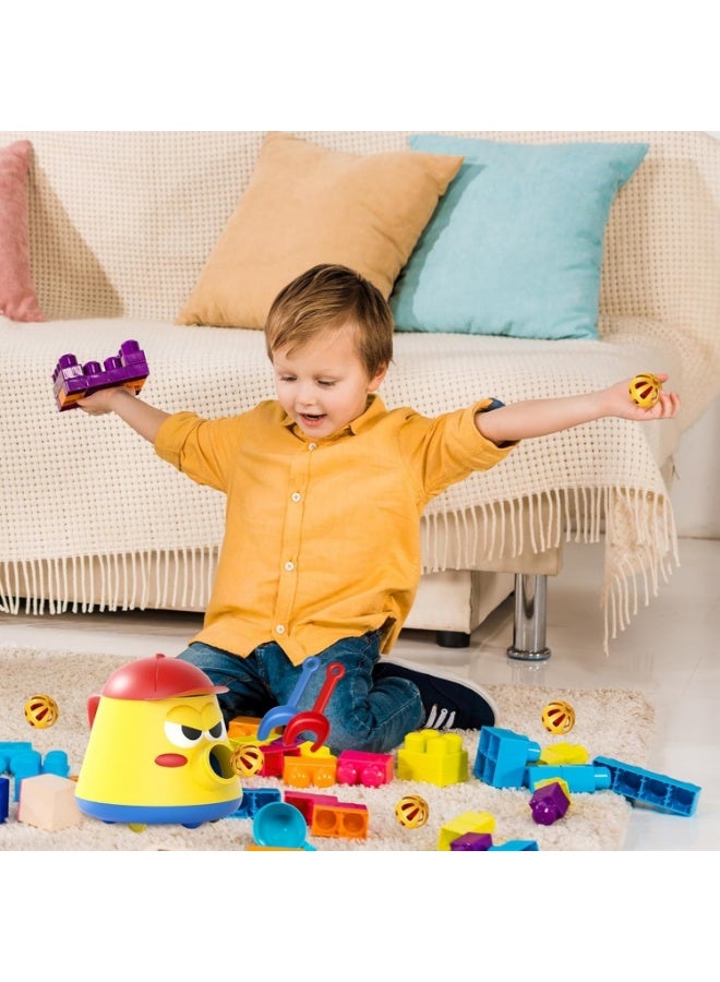 Meetion Ball Vacuum Toy 360° Roating Kids Vacuum Cleaner Toy Set with Whirl Bell Ball.Push and Pull Walking Toy,Classic Early Learning Balance Walking Play Toy. (Bubble pot+hand push vacuum cleaner) - Image 3