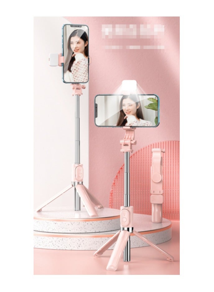 Selfie Stick Tripod with fill light, Extendable Aluminum Tripod with Rechargeable Bluetooth Remote, Compatible with iPhone and Android Smartphones, Perfect for Travel, Vlog, Video and Photo - Image 1