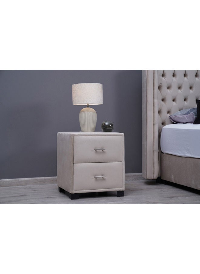 Pan Home Double Drawer With Night Stand  - Image 1
