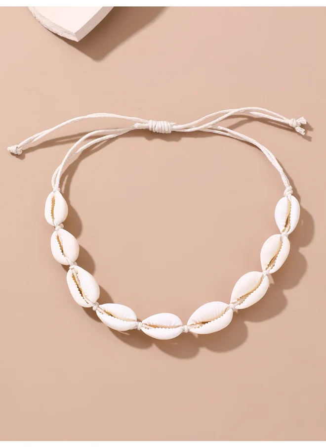 تايك تو Take Two Set of 3 - Shell Necklace and Bracelet