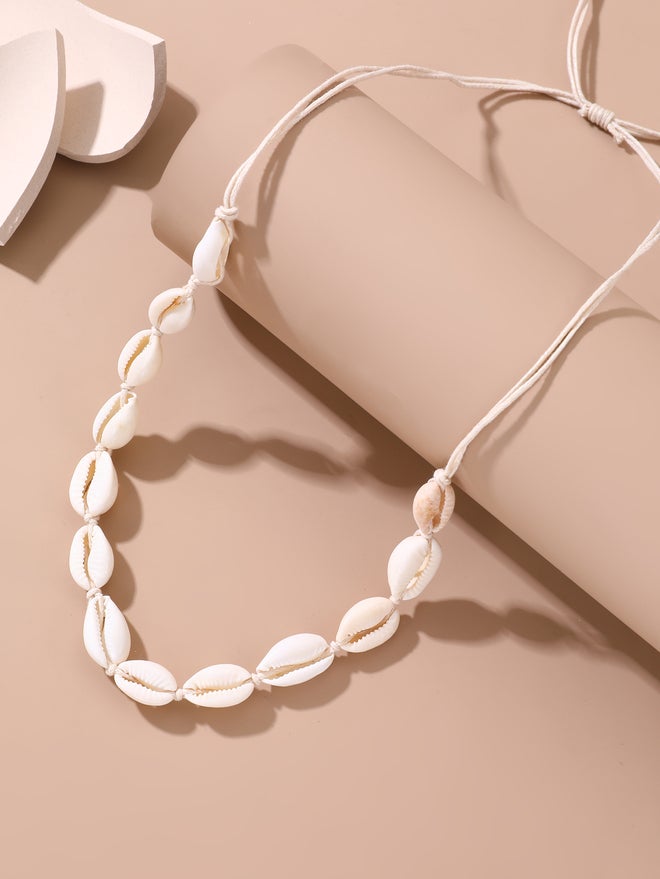 تايك تو طقم قلادة وسوار من الصدف، قطعتان - Image 4