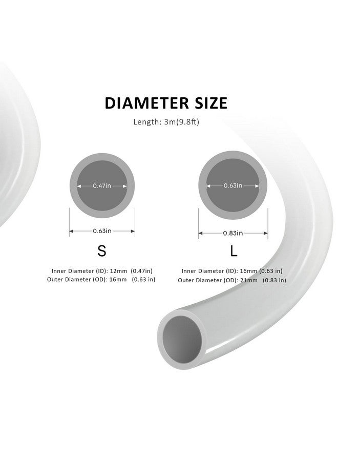 Fzone Aquarium Tubing 3M Class Grey For Aquatic Filter System Tubing 12/16Mm (16/21Mm) - Image 2