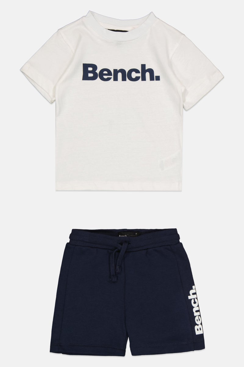 Bench Kids Boy 4 Pieces Short Sleeve Brand Logo Tops And Bottom Set, Multicolor - Image 2