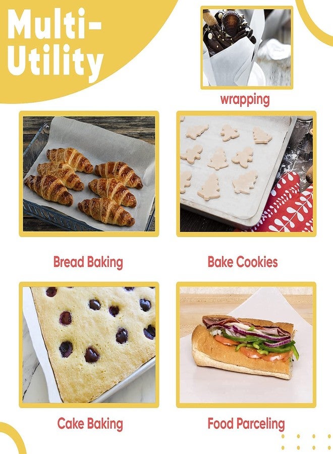 PEARSILK Parchment/Butter Paper Sheets Pack of 1 KG - Eco-Friendly, Oil - Proof Non-Wax Baking Paper | Used in Kitchen, Cake & Cookie, Wrapping Roti/Food Burger, Grilling, Frying, Air Fryer - Image 3