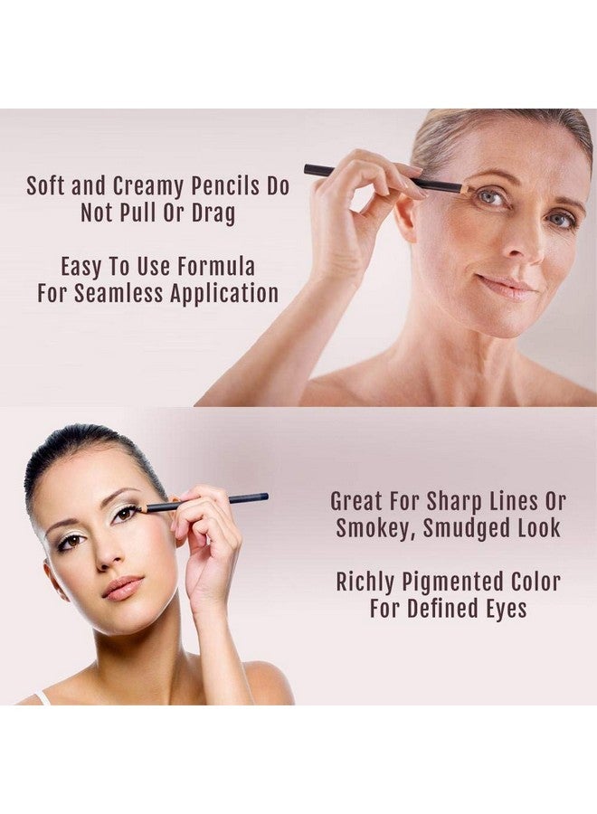 BaeBlu Natural Hypoallergenic Eyeliner Pencils, Black & Brown Pack - Image 5