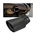 Ywdiml Stainless Steel Car Exhaust Tip 25 Inlet 3 Adjustable ChromePlated Straight Vehicle Muffler Finish Exhaust Tailpipe Automotive Tail Throat Tail Pipe Universal Fit Black - Image 2