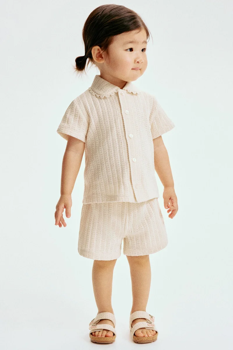H&M 2-piece pointelle-knit set