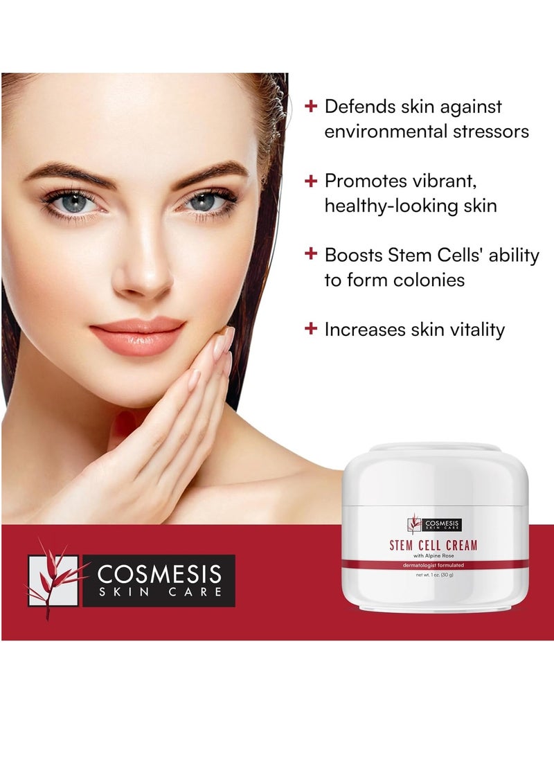 Cosmesis Skin Care Protective Stem Cell Cream with Alpine Rose | Defend Against Environmental Stressors | 1oz | Healthy & Vibrant Skin  - Image 3