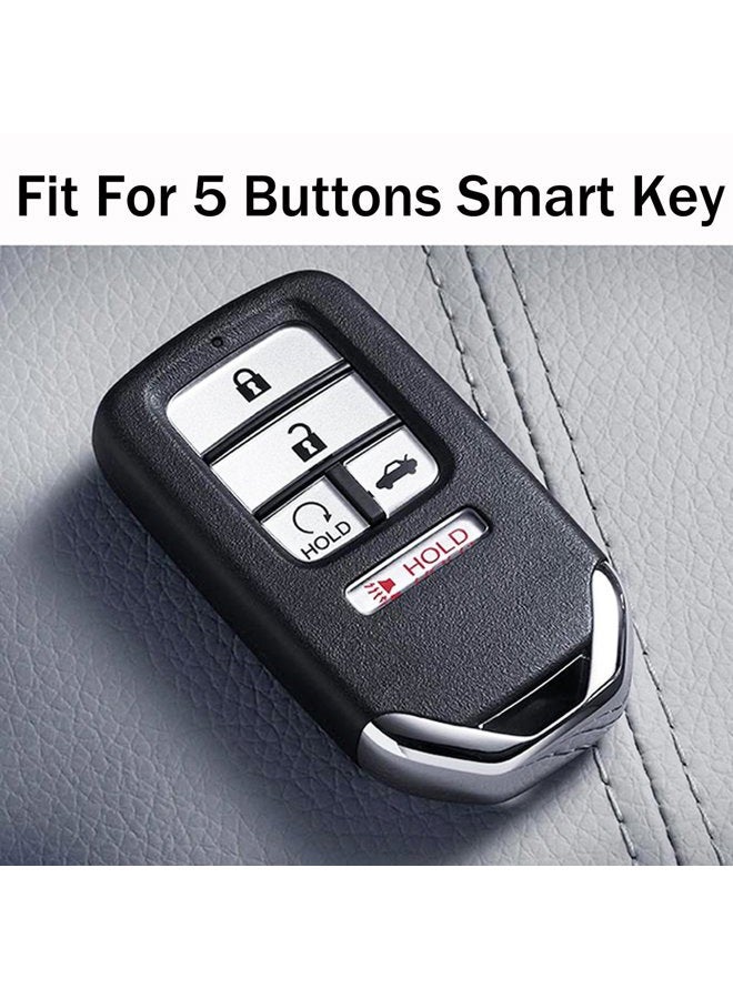 Coolbestda Silicone Key Fob Cover Case Skin Jacket Holder Full Protector for 2018 2019 2020 2021 Honda Accord Civic CR-V CRV Pilot EX EX-L Touring Premium A2C81642600 - Image 2