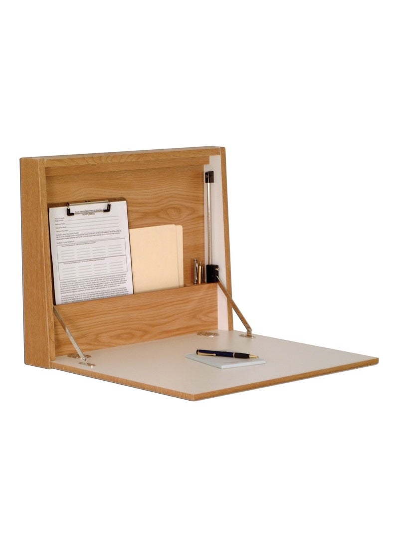 Wooden Mallet Wooden Mallet Wall DeskLaptop Workstation Oak 