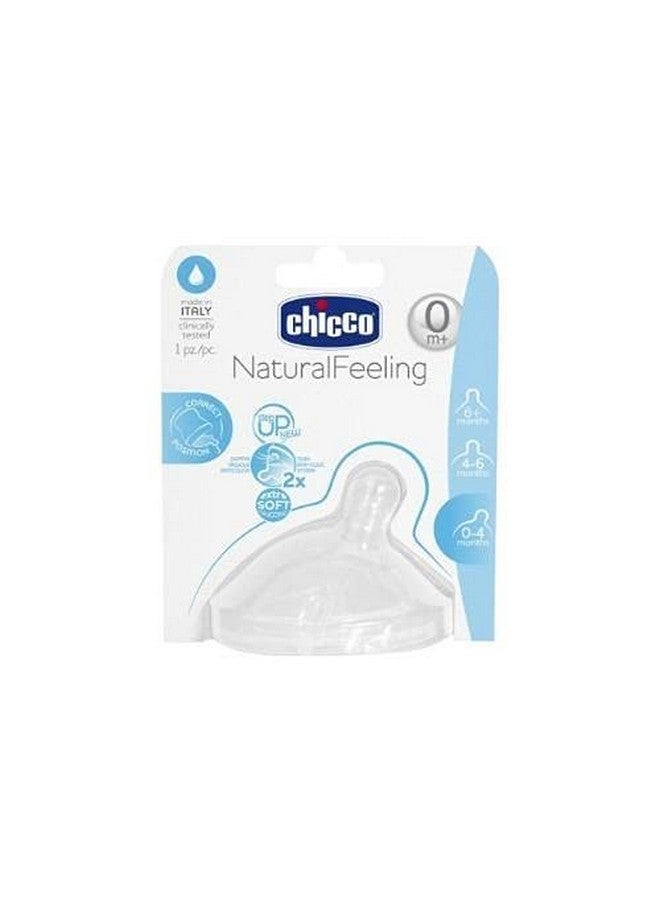 Chicco Chicco Teat NaturalFeeling 0M+ Normal Flow Silicone Angled Vented Bottle Nipple  - Image 4
