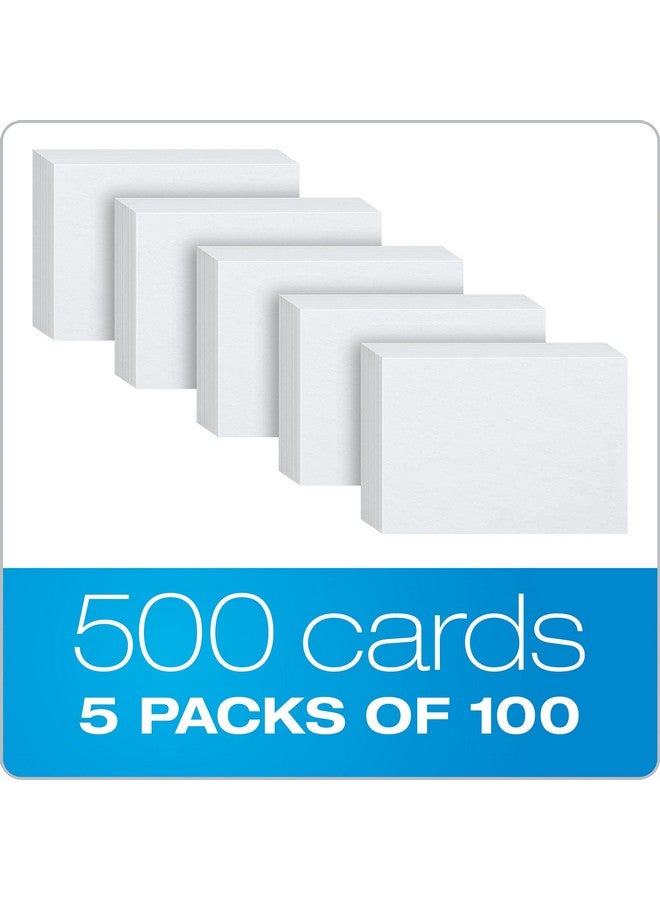 Oxford Index Cards, Index Cards, Blank on Both Sides, White, Cards (40177), 4x6,100 Count (Pack of 5) - Image 4