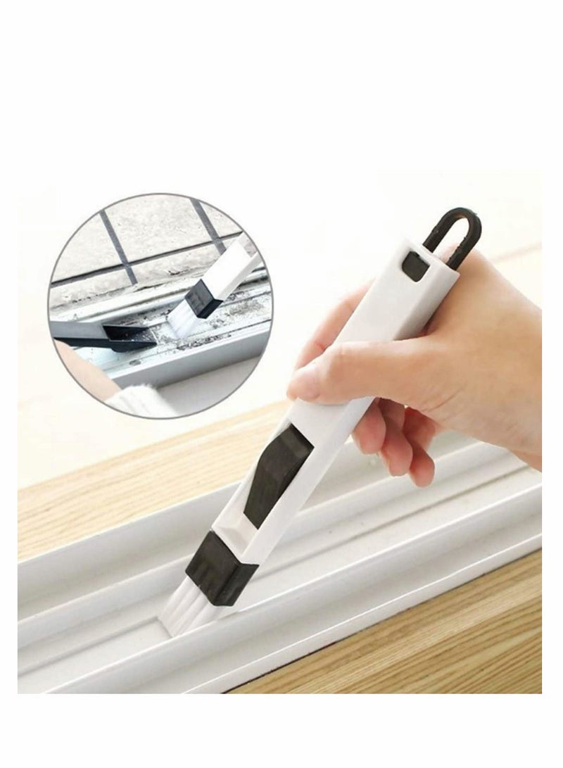 Excefore 5 قطع فرشاة تنظيف فتحات النوافذ 2 في 1 صغيرة الفجوة مروحة لوحة المفاتيح تنظيف المكتب مجرفة صغيرة وفرشاة لتنظيف المناطق التي يصعب الوصول إليها في منزلك - Image 3