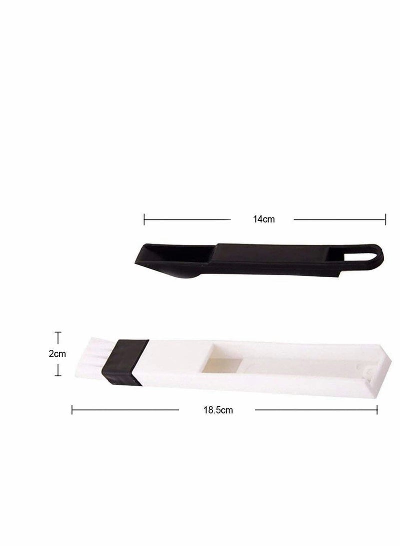 Excefore 5 قطع فرشاة تنظيف فتحات النوافذ 2 في 1 صغيرة الفجوة مروحة لوحة المفاتيح تنظيف المكتب مجرفة صغيرة وفرشاة لتنظيف المناطق التي يصعب الوصول إليها في منزلك - Image 5