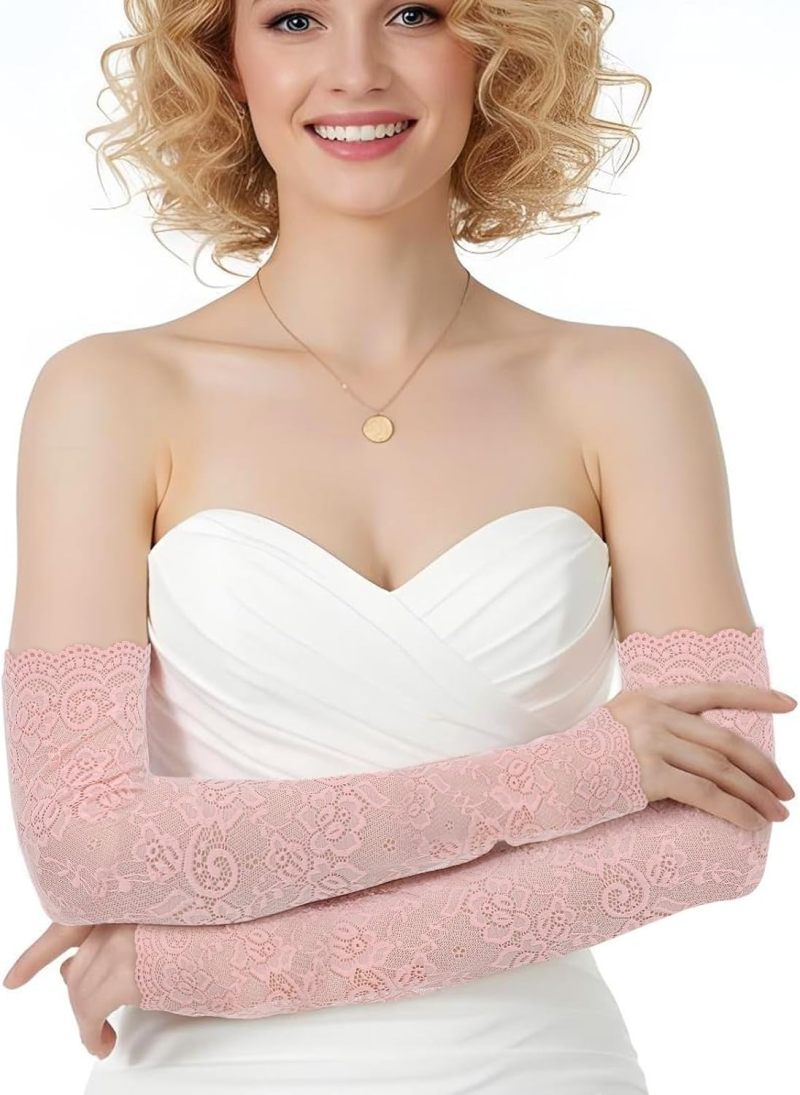 Lace Arm Sleeves: Fingerless Hollow-out Design - Boho Chic Style Floral Arm Sleeves for Women’s Daily Wear & Fashion Accessory - Image 5