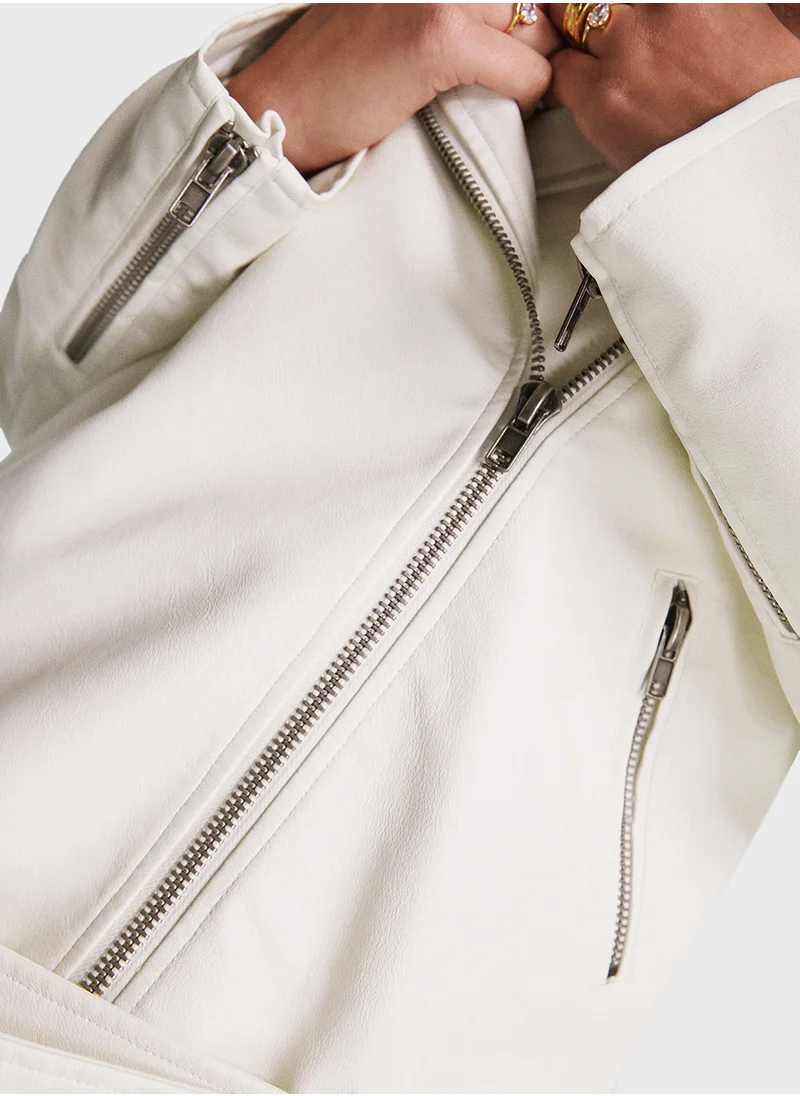 Miss Selfridge Oversized Pu Jacket