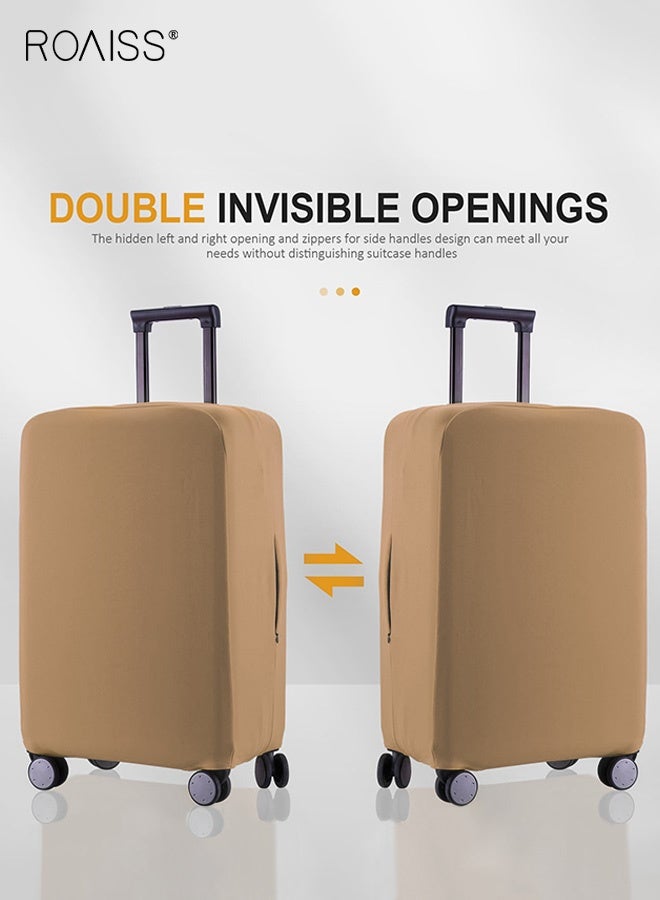 roaiss Universal Luggage Protective Cover Trolley Suitcase Dust Cover Thickened Wear Resistant Suitcase Dust Shield For Travel Accessories Khaki - Image 3
