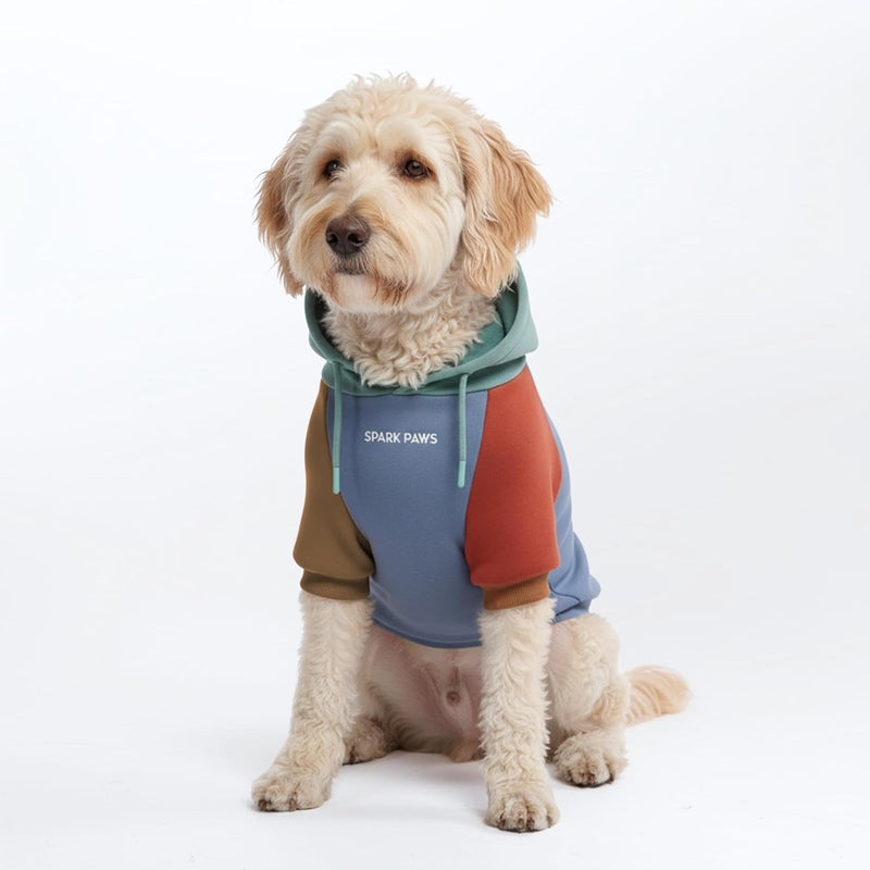 Spark Paws Dog Hoodie – Premium Dog Sweater for Small, Medium, and Large Dogs | Warm Outfits for French Bulldogs, Pitbull, Puppy, Winter Jacket Alternative - Alpine - 2XL - Image 1