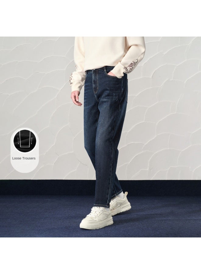 HLA Tapered Version】spring And Autumn Romance Five-pocket Durable Comfort Men's Jeans - Image 3
