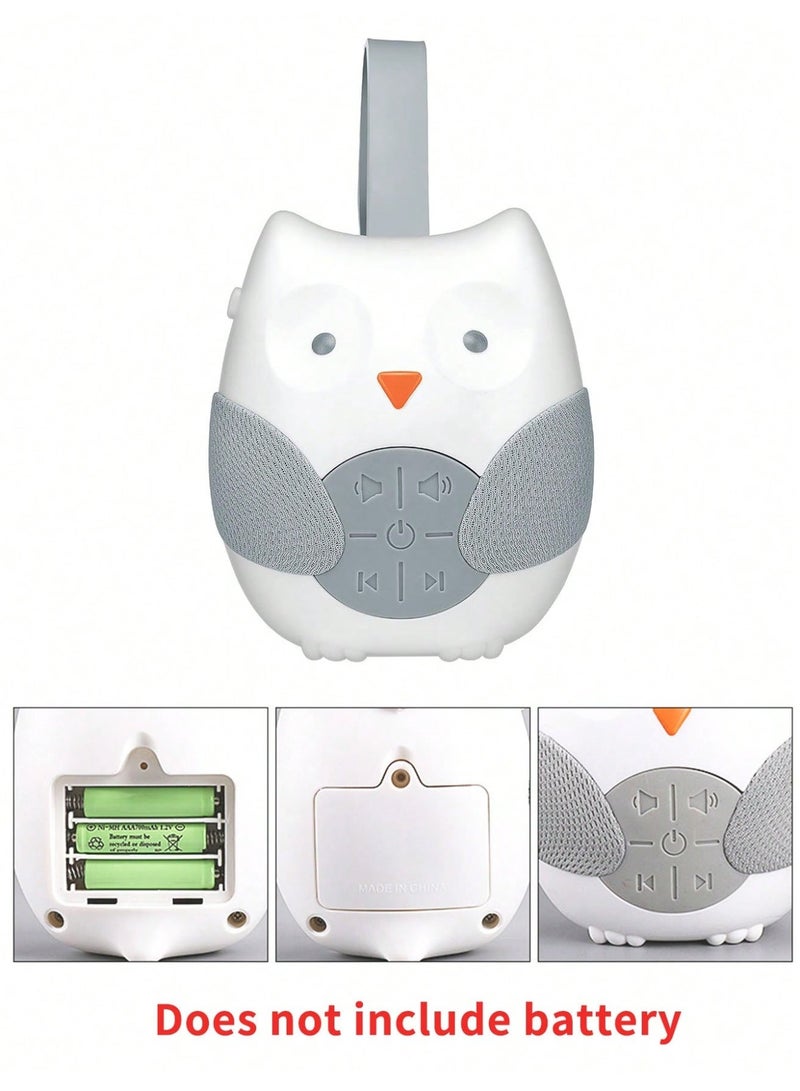 insular Owl White Noise Machine, Baby Sleep Soother with 3 Timer Settings, Portable Crib Hanging Toy with Soft Silicone Strap, Calming Sound Machine for Stroller Car Seat Travel, 0-3 Years (Owl) - Image 4