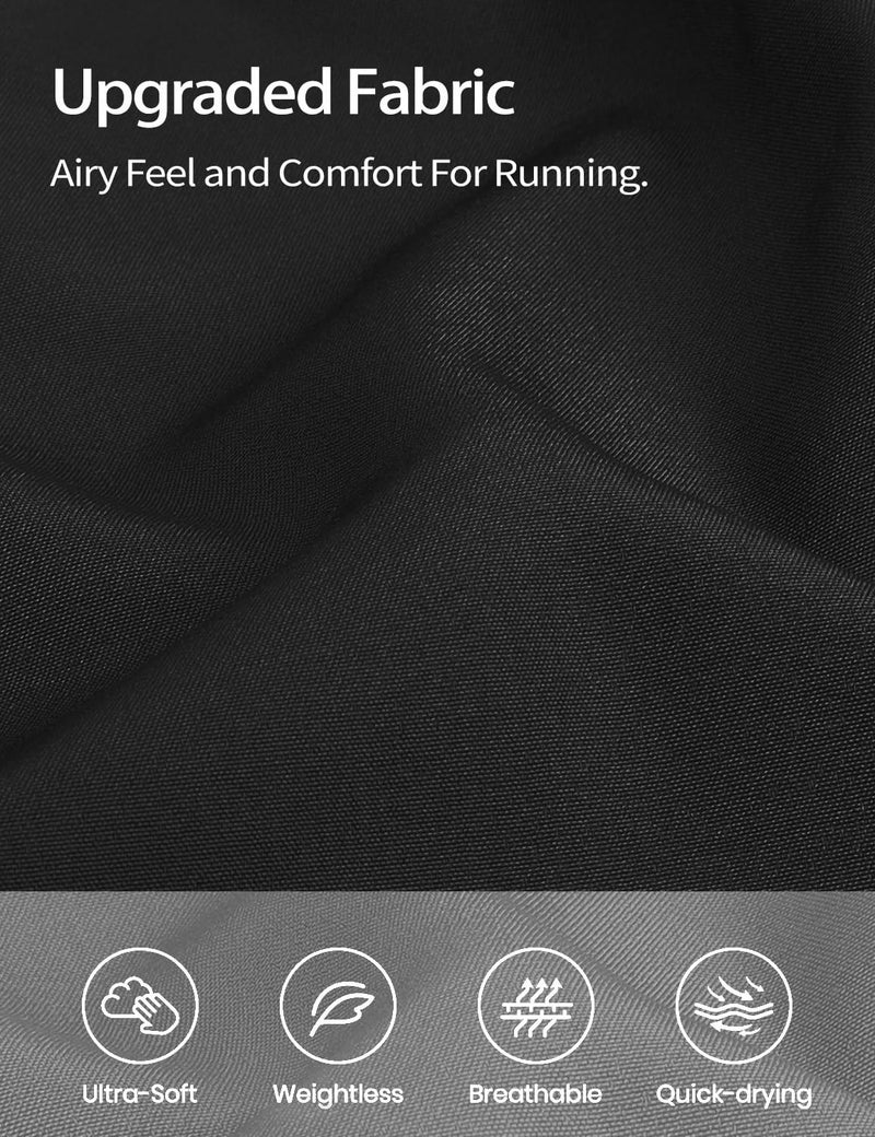 NIASHOT Athletic Workout Running Shorts for Women Dolphin Quick Dry Hiking Outdoors Gym Track Tennis Sports Clothes Black M - Image 5