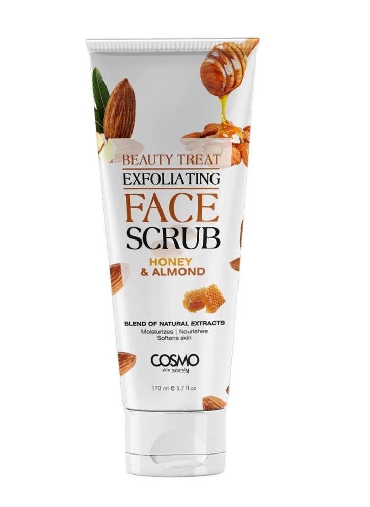 COSMO Beauty Treat Exfoliating Face Scrub Honey And Almond 170 Ml 