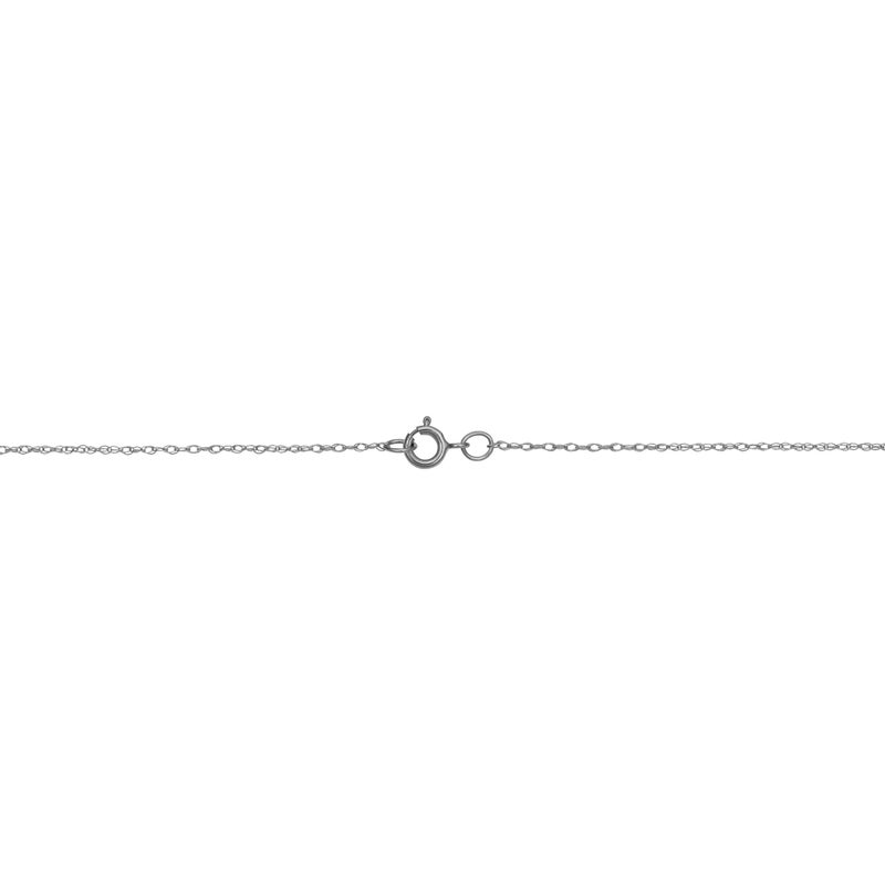Kooljewelry Womens Classic Rope Chain - 14k White Gold Barely-There Necklace Thin Lightweight - Image 4