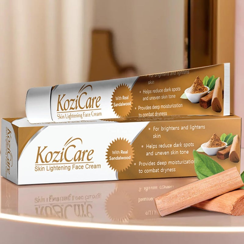 Kozicare Kojic Acid Cream Real Sandalwood Moisturizer For Dry Skin Detan Tan Removal Face For Summer Daily Use Face For Women Men 15gm - Image 2