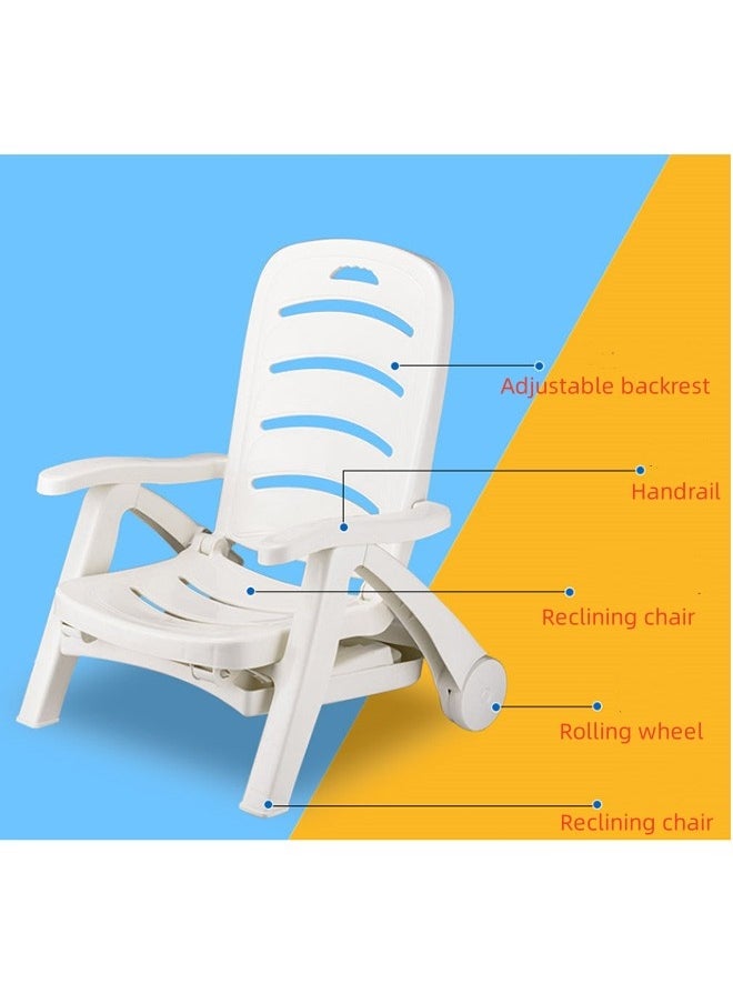 JCB CHIC - Outdoor  Chaise Lounge Set Of 2,Adjustable Pool Lounge Chair And Side Table , 5-Position Adjustable Backrest, Sunbathing Recliner, Beach Chair, Tanning Chair for Outside, Yard, Balcony, Pool Chairs - Image 1