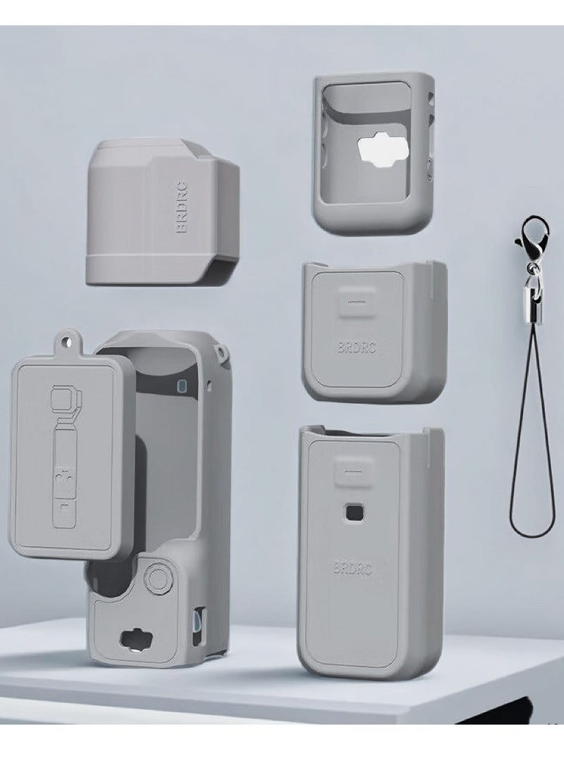 BRDRC DJI OSMO Pocket 3 Essential Accessory Kit Silicone Body Protective Case Lens Cover Screen Sunshade - Image 1