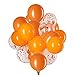 Capesaro Orange Balloons12 Inch Orange Confetti BalloonLatex Balloons for Party DecorationsPack of 50 - Image 2