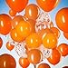 Capesaro Orange Balloons12 Inch Orange Confetti BalloonLatex Balloons for Party DecorationsPack of 50 - Image 4