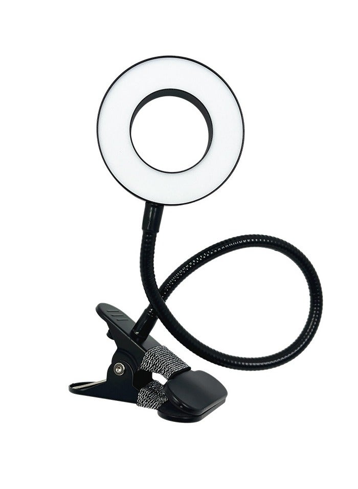 Ring Light with Clamp， For Video Conference Lighting, Computer Webcam, USB LED Laptop Light for Zoom Meetings Reading with 3 Color 10 Dimming Level  - Image 1