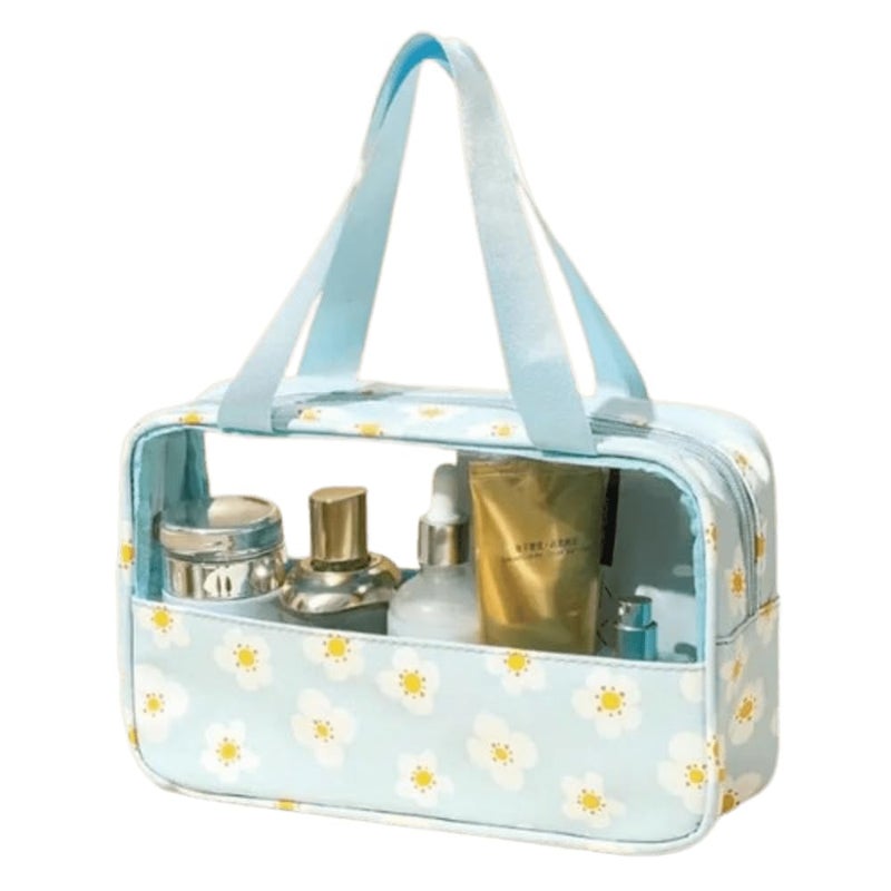 HOMENITY Printing Waterproof Large Capacity PVC Travel Cosmetic Bag Travel Toiletry Kit Multicolor - Image 1