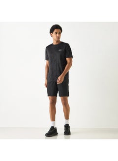 Kappa Kappa Logo Print Shorts with Elasticated Waistband and Pockets  - Image 3