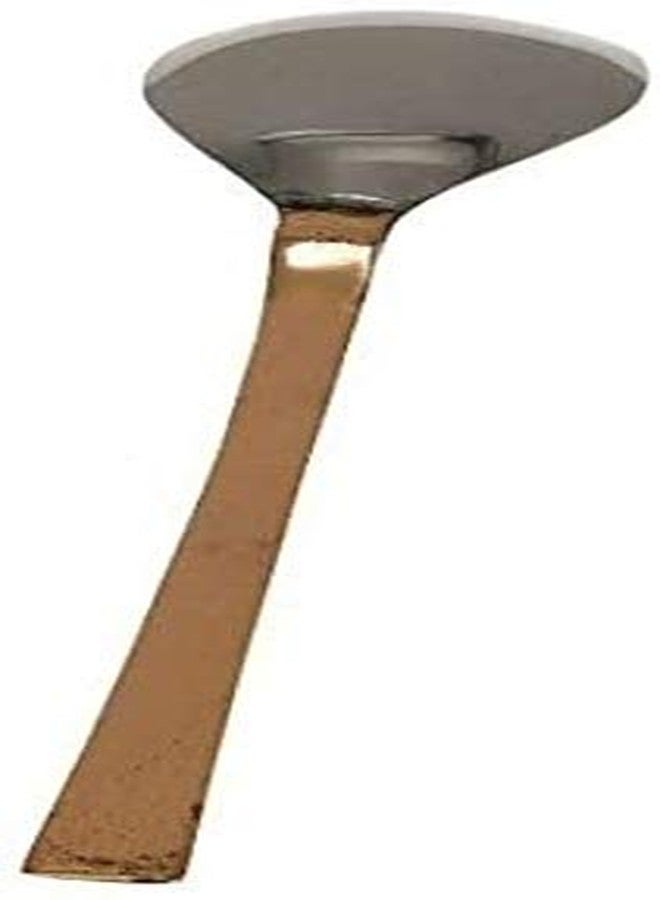 Craft N Copper ملاعق حلوى، طقم أدوات مائدة آسيوية للحفلات، مصنوع من الفولاذ المقاوم للصدأ بمقابض نحاسية، طقم من 6 قطع - Image 2