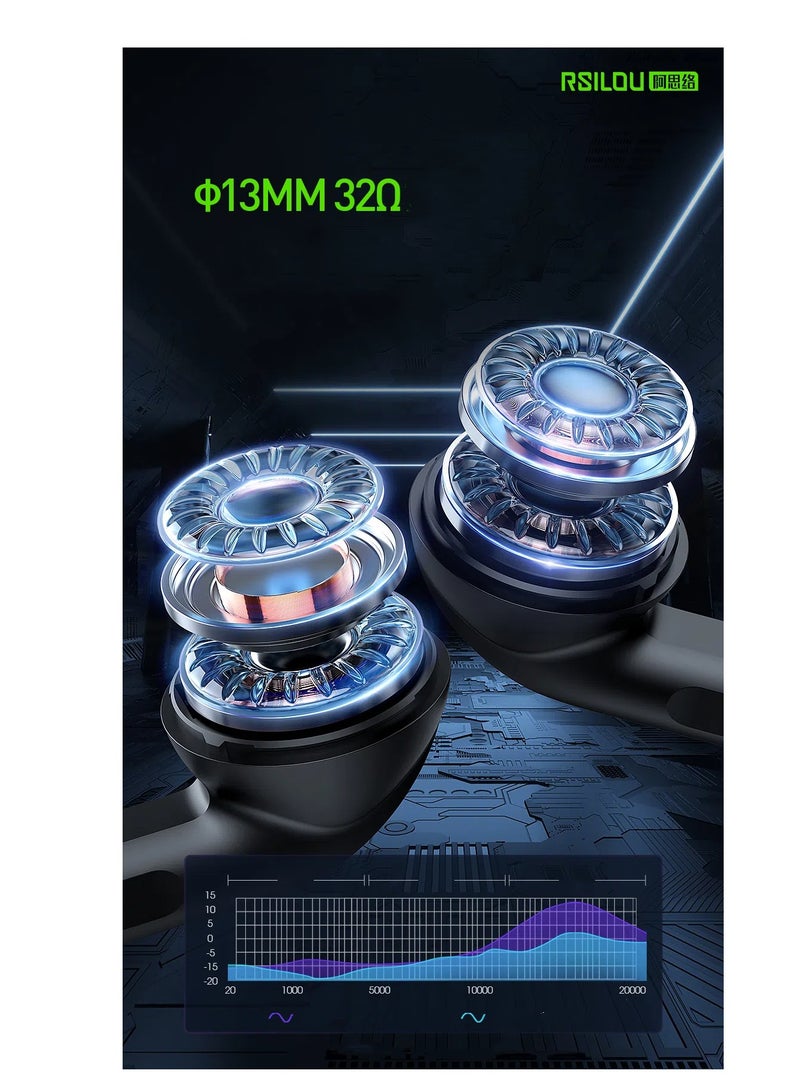 ارسيلو سماعات أذن R3006-005 TWS ستيريو لاسلكية تعمل بتقنية البلوتوث مع زر فولاذي، تدوم لفترة أطول، شحن سريع، حافظة صغيرة الحجم، خفيفة الوزن وعالية الدقة، مضبوطة خصيصًا لتأثيرات صوتية ثلاثية الأبعاد غامرة - Image 2