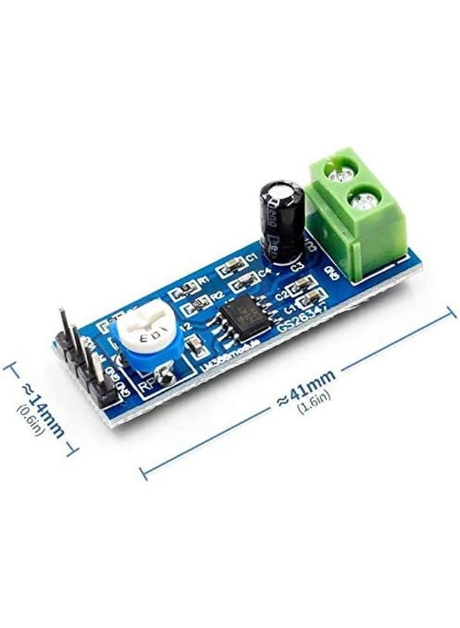 وحدة مكبر الصوت LM386 200 مرة كسب لوحة أحادية المدخل 5V 12V لأردوينو EK1236 - Image 3