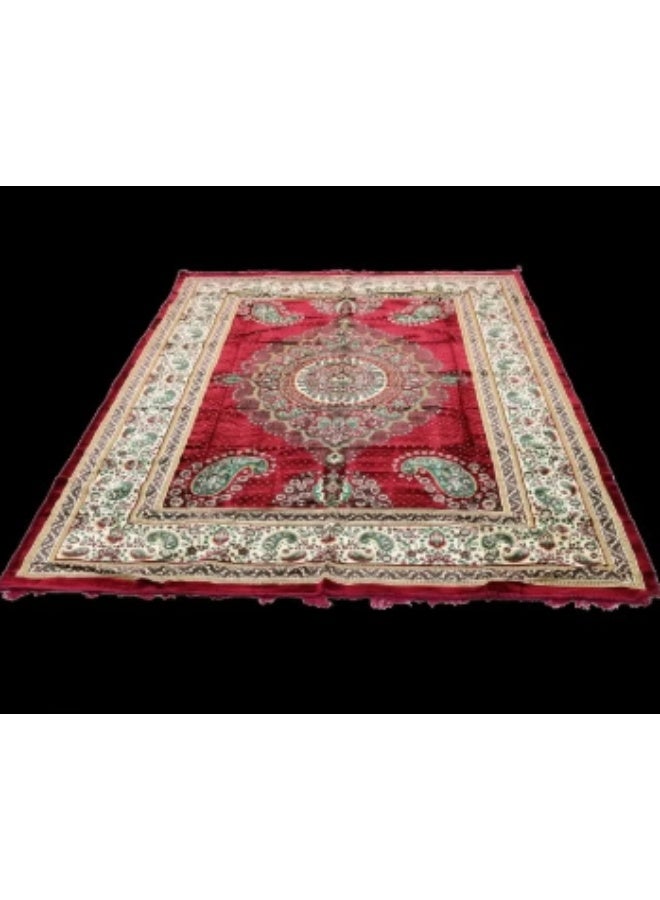 Premium Turkish velvet rug and carpet, a high-quality Turkish rug with beautiful natural patterns, ideal for travel, camping, picnics, and outdoor activities. A luxurious rug measuring three meters long by two meters wide. - Image 5