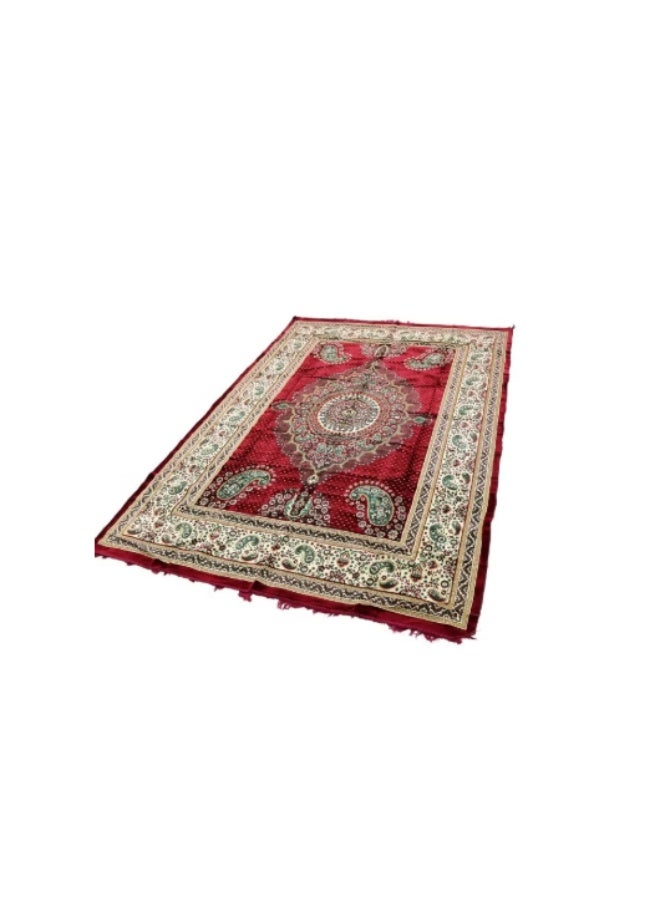 Premium Turkish velvet rug and carpet, a high-quality Turkish rug with beautiful natural patterns, ideal for travel, camping, picnics, and outdoor activities. A luxurious rug measuring three meters long by two meters wide. - Image 1