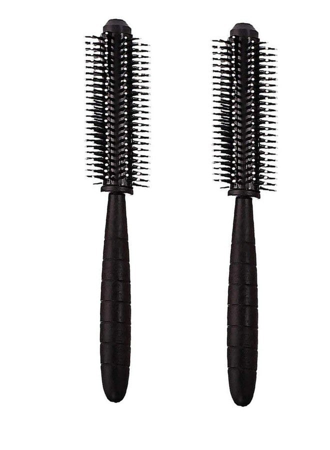 E-DUNIA Round Plastic Hair Brush for Blow Drying Roller for Women [ Pack of 2 ] - Image 1