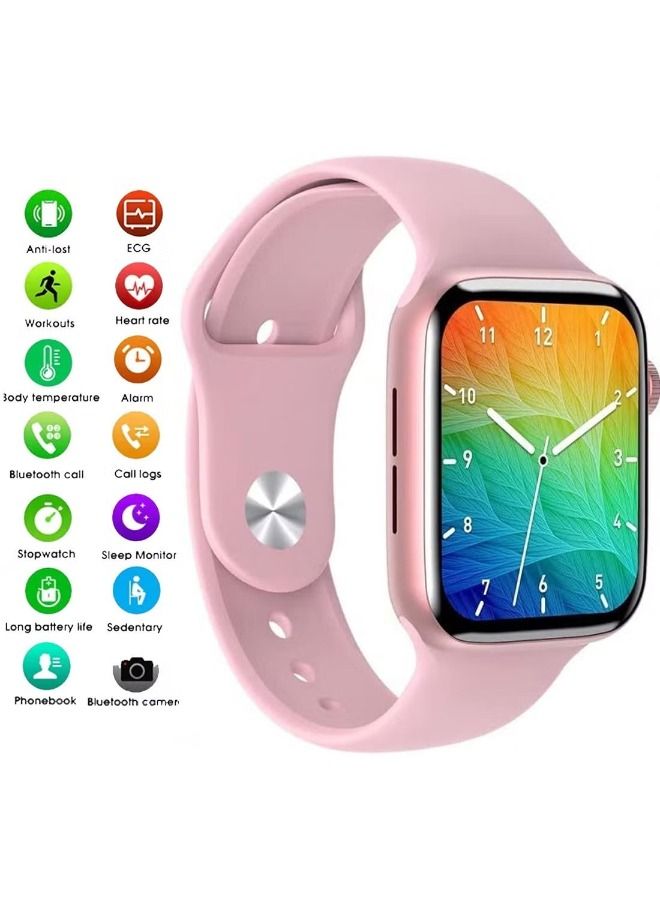 HD Full Screen Smart Watch Pink For Women's - Image 2