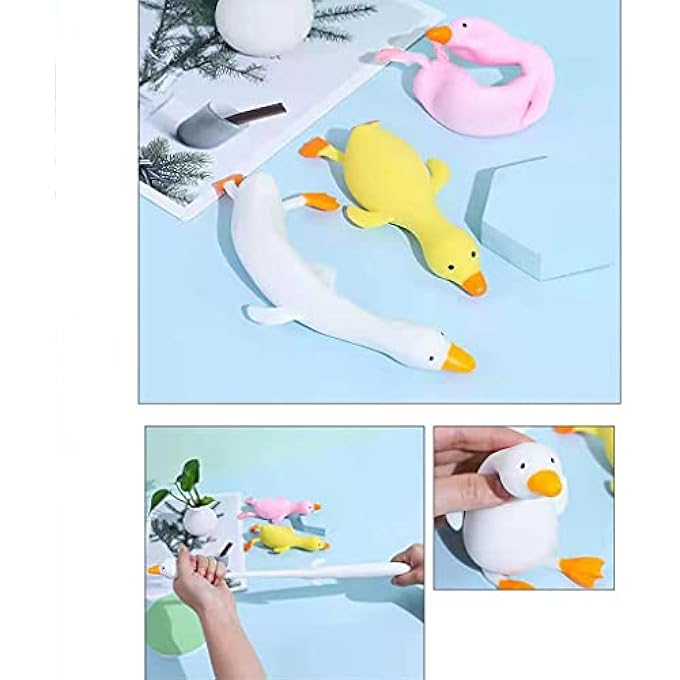 DAIMANPU Kids Party Favor Set Sensory Fidget Toy Assortment for Adults Toddlers Pressure Release Squishy Ball Push Bubble Duck - Image 5