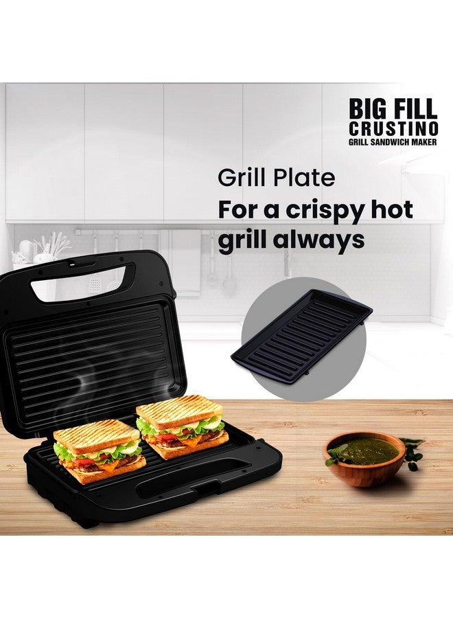 Havells Big Fill Crustino Grill Sandwitch Maker 900W With Food Grade Non Stick Grill Plates 2 Years Warranty - Image 4