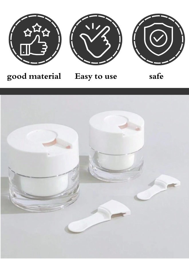 Airless Pump Jars with spoon Empty Refillable Makeup Jar Acrylic Press Cosmetic Containers Leakproof Vacuum Face Cream Bottle For Toiletries Cosmetic Container-30ml - pzsku/ZD59CD1198DBEDF46B9DDZ/45/_/1732110521/35f1e4bd-bb6e-4e55-9d93-2f06bd1a5089